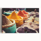 Black and white wall art of the Taj Mahal on large stretched canvas, suitable for kitchen decor.