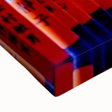 Black and white landscape art painting of Kyoto on stretched canvas, ideal for bedroom wall decor.