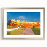 Textured art depicting a Laos scenery in muted earth tones, framed in silver, ideal for bedroom art.