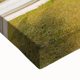 Black and white landscape painting of a serene Laos scenery on large stretched canvas, suitable for bedroom wall art.