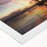 Art deco poster of a serene Myanmar landscape in muted earth tones on rolled canvas, suitable for dining room wall art.