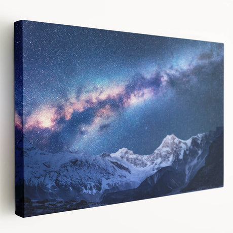 Large canvas print of Mount Everest in muted earth tones, ideal for kitchen wall art.