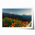 Extra large rolled print of a Nepalese landscape with vibrant greenery and mountains, ideal for dining room decor.
