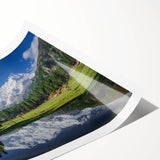 Extra large wall art featuring line art flowers in monochrome, ideal for large living room decor, on rolled print.