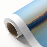 Art Deco poster of a serene Philippine landscape in pastel colors, rolled canvas, ideal for nursery wall art.