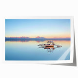 Rolled print of a serene Philippine landscape with lush greenery and floral elements, ideal for art wall dining room.