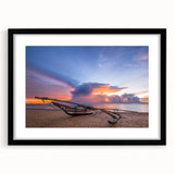 Abstract art print of a vibrant, colorful Sri Lankan scenery on a textured, extra large canvas, ideal for living room decor.