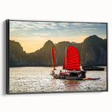 Black and white landscape art painting of a Vietnamese rural scene on framed canvas, ideal for bedroom wall decor.