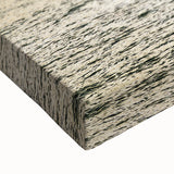 Black and white landscape art painting of a Vietnamese rice field on stretched canvas, suitable for bedroom wall art.