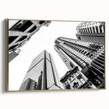 Landscape art painting of Brisbane, featuring a colorful vintage poster style on framed canvas, ideal for living room decor.