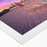 Art deco poster of Perth skyline in monochrome shades on rolled canvas, suitable for dining room wall.