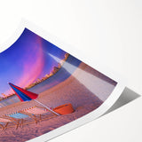 Extra large rolled print of line art flowers in black and white, ideal for large living room wall art.