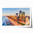 Rolled print of Queensland scenery with vibrant green and blue tones, ideal for art wall dining room.
