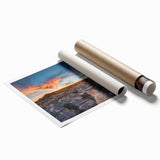 Extra large rolled print of Alberta, Canada scenery with vibrant green and floral elements.