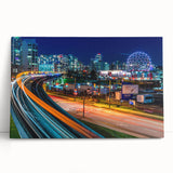 Black and white photograph of British Columbia scenery on stretched canvas, suitable as large kitchen wall art.