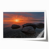 Extra large rolled print of a scenic Manitoba landscape with lush greenery and floral elements.