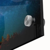 Large abstract wall art depicting a New Brunswick scenery in acrylic, with muted earth tones, ideal for dining room ambiance.