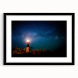 Extra large abstract art print of a colorful, textured Canadian New Brunswick scenery on black-framed matte canvas.