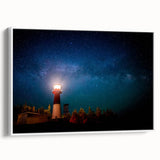 Vintage poster art of New Brunswick scenery on a framed canvas, with colorful hues, ideal for living room decor.