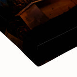 Black and white landscape art painting of New Brunswick on stretched canvas, suitable for bedroom wall decor.