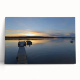 Black and white photo of Northwest Territories landscape on stretched canvas, ideal for kitchen wall art or bedroom.