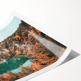 Extra large rolled print featuring line art flowers in muted earth tones, ideal for large living room wall art.