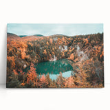 Black and white scenic photo of Nova Scotia on stretched canvas, ideal for kitchen wall art.