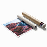 Extra large rolled print of Prince Edward Island scenery with vibrant floral colors, ideal for classy bathroom wall art.