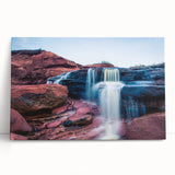 Black and white photo of Prince Edward Island on stretched canvas, ideal for kitchen wall art.