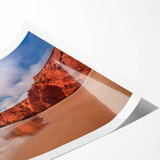 Extra large rolled print featuring line art flowers in muted tones, ideal for large living room wall art.