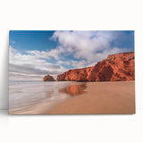 Black and white stretched canvas of Quebec scenery, large art ideal for kitchen wall art or bedroom ambiance.