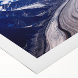 Art deco poster of Yukon scenery in muted earth tones on rolled canvas, suitable for dining room wall art.