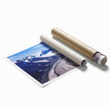 Lush floral landscape in soft green and pink tones on a large rolled canvas, ideal for classy bathroom wall art.