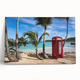 Black and white photograph of the Caribbean Antigua scenery on a large stretched canvas, suitable for kitchen wall art.