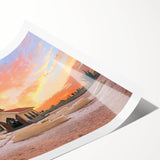 Extra large wall art featuring line art flowers in muted earth tones on a rolled print, suitable for large living room decor.