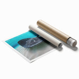 Extra large rolled print featuring a serene Caribbean seascape with vibrant blue and turquoise tones.