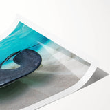 Extra large wall art featuring line art flowers in soft pastel shades on a rolled canvas, ideal for large living room decor.