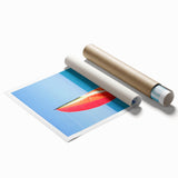 Extra large rolled print of a Cuban landscape with vibrant greenery and floral elements.