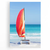 Black and white stretched canvas of a vintage Cuban car scene, ideal for kitchen wall art or bedroom ambiance.