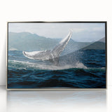 Large art print of a Caribbean scenery on framed acrylic.