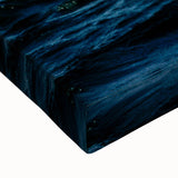 Black and white landscape art painting on stretched canvas depicting a serene Caribbean scene, ideal for bedroom wall decor.