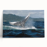 Large black and white photo of Caribbean scenery on stretched canvas, suitable for kitchen wall art.