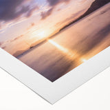 Art deco poster featuring a serene Caribbean Martinique scenery on rolled canvas, suitable for dining room wall art.