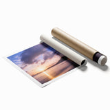 Extra large rolled print of a serene Caribbean Martinique scenery with lush florals, ideal for classy bathroom wall art.