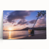 Large black and white photograph of Caribbean Martinique scenery on stretched canvas, suitable for kitchen wall art.