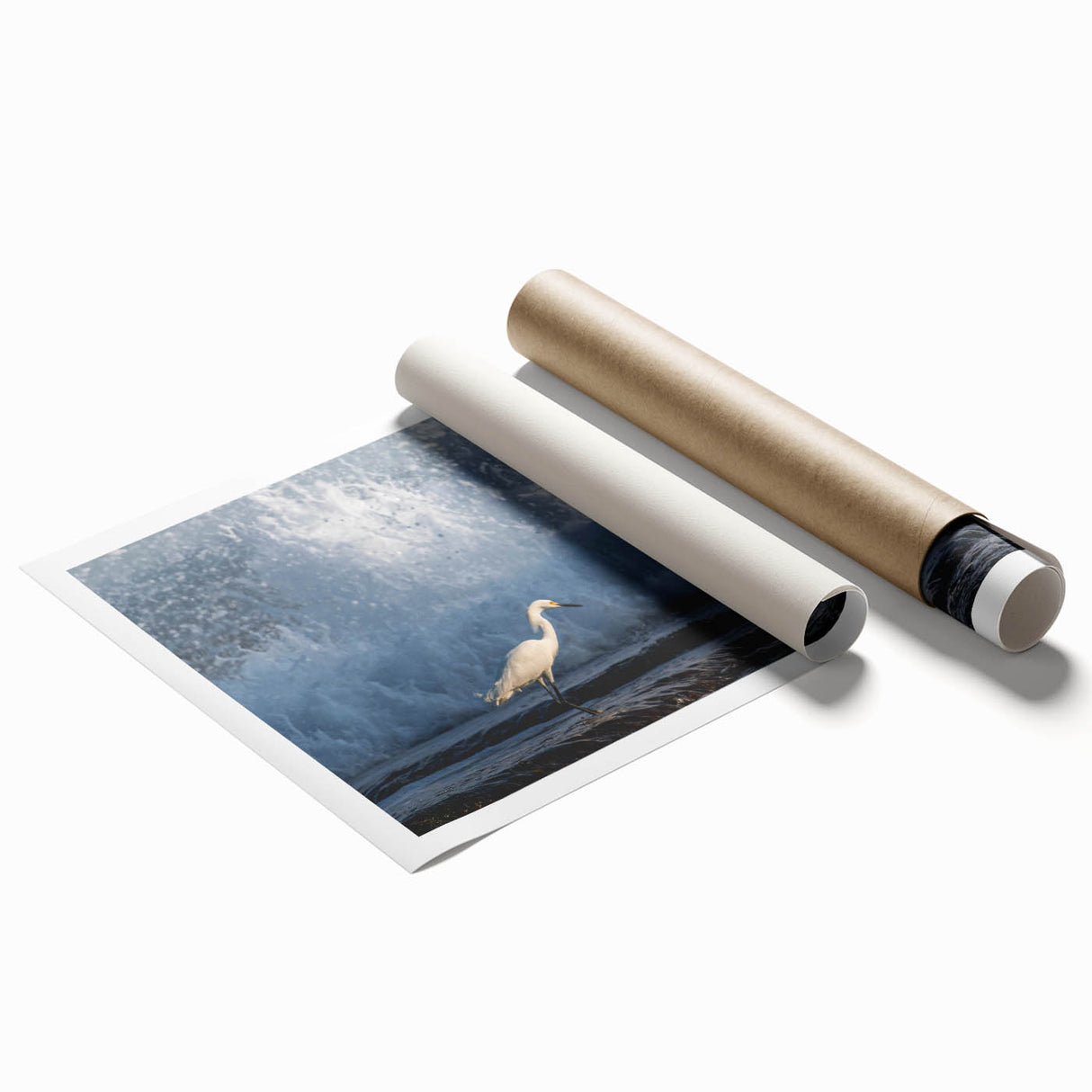 Extra large rolled print of Puerto Rico scenery with lush florals in vibrant colors, ideal for classy bathroom wall art.
