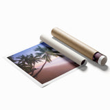 Extra large rolled print of a Caribbean Saint Lucia scenery with vibrant blue and green tones.