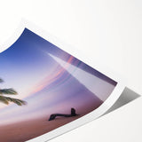 Extra large wall art featuring line art flowers in vibrant colors on a rolled print, ideal for large living room decor.