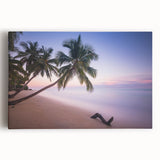 Black and white photograph of Caribbean Saint Lucia on stretched canvas, suitable as large kitchen wall art.