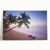 Black and white photo of Saint Lucia scenery on stretched canvas, ideal for kitchen wall art.